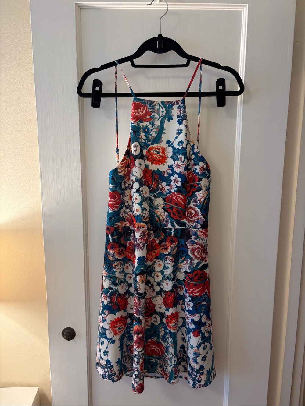 NBD Floral Print Kids Dress in Teal, Red, White